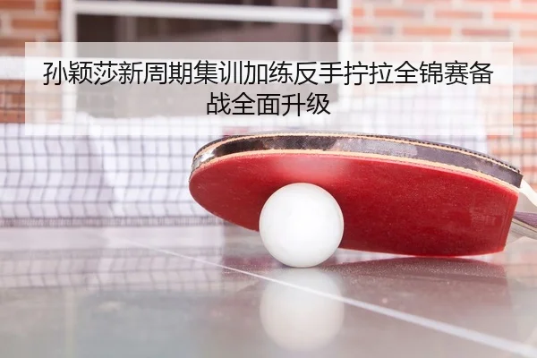 孙颖莎新周期集训加练反手拧拉全锦赛备战全面升级